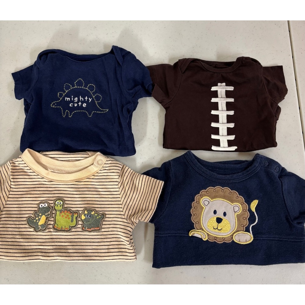 Baby Bodysuits 4 Piece Set Carter's Garanimals Children PL 3( 0-3 mo) 1 (3-6 mo)